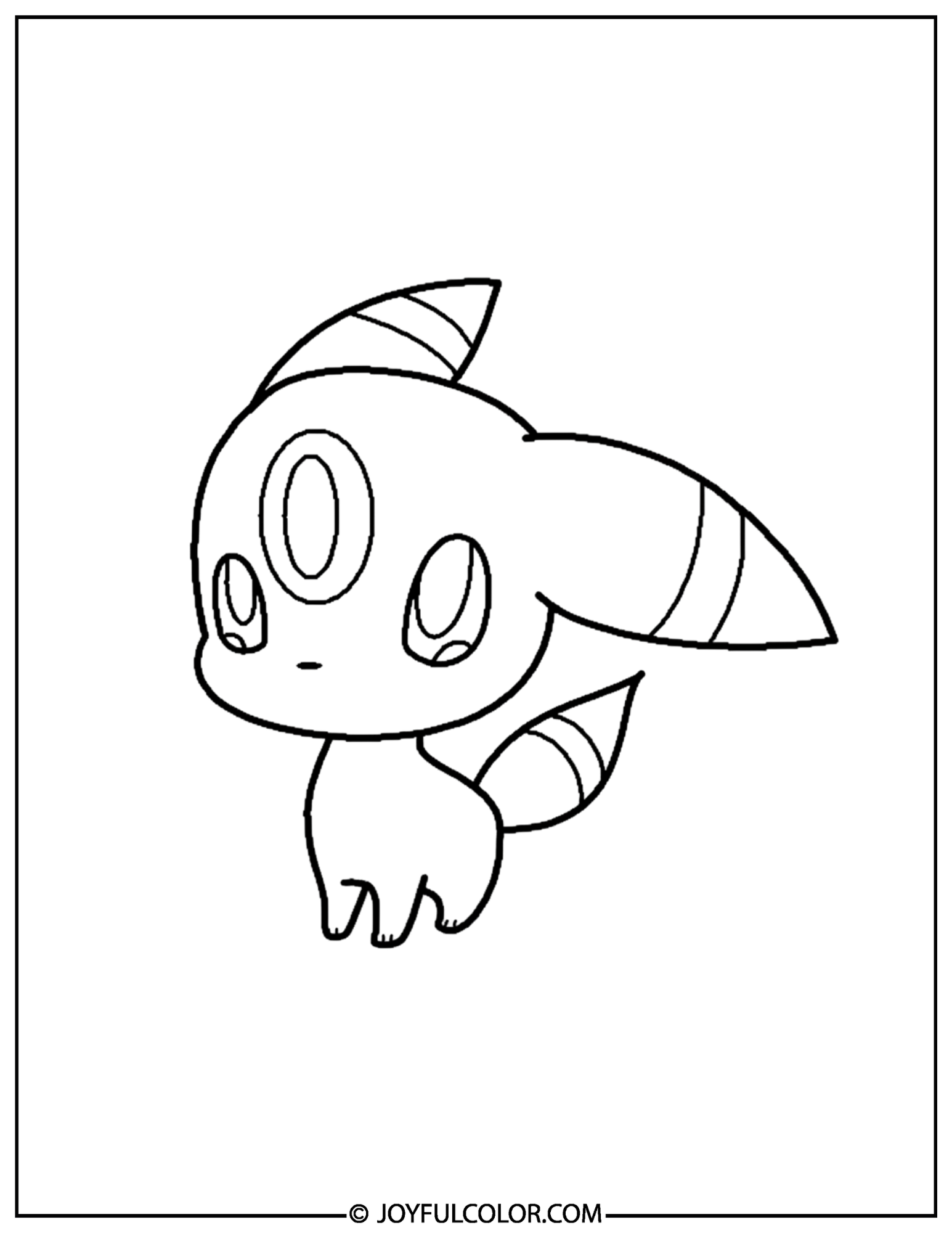 Chibi Umbreon Coloring Page