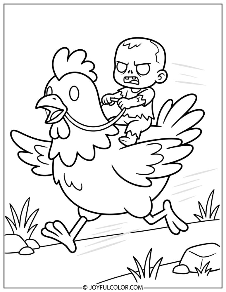 Chicken Jockey Charging Forward