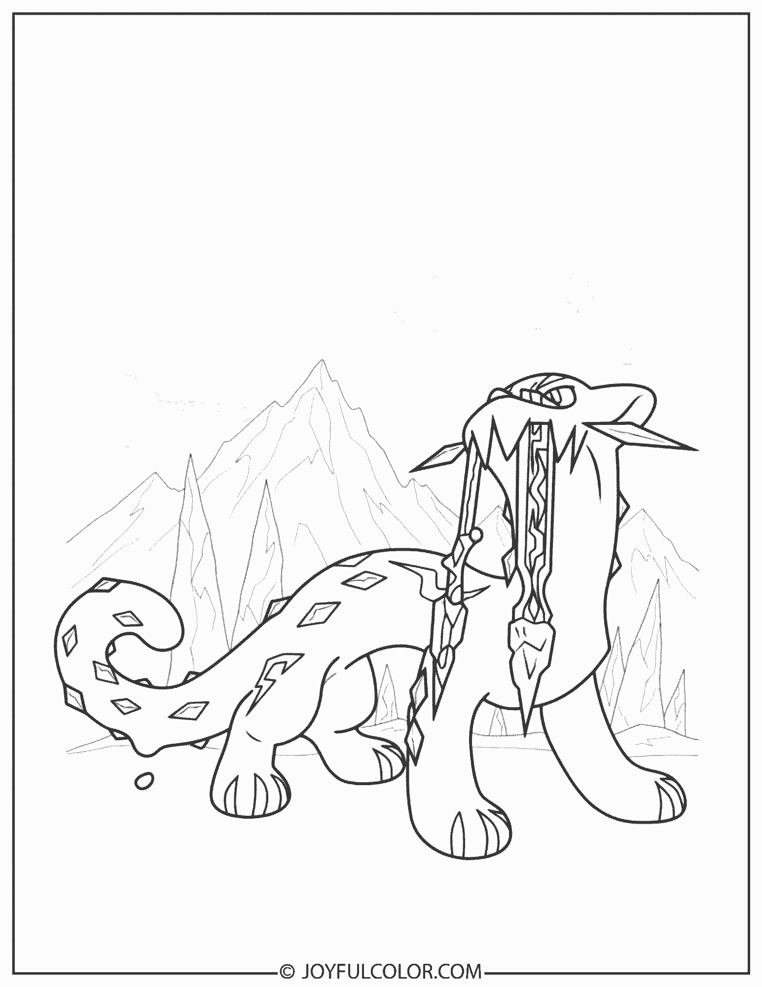 Chien-Pao Coloring Page