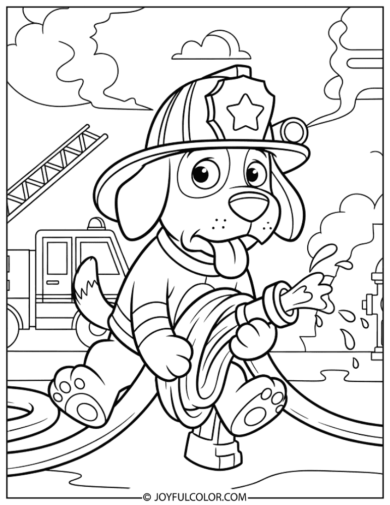 Clumsy Marshall Coloring Page
