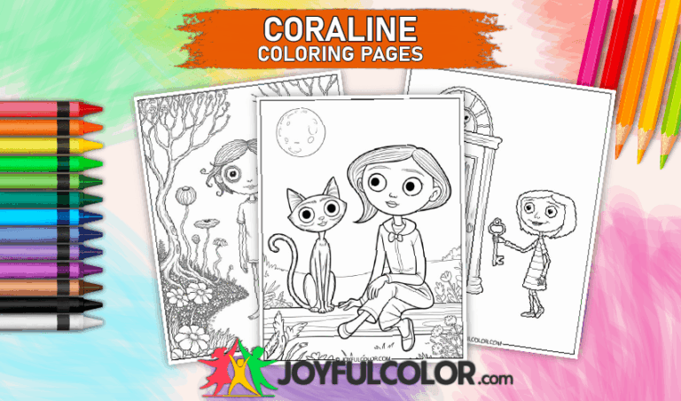 18 FREE Printable Coraline Coloring Pages for Adults