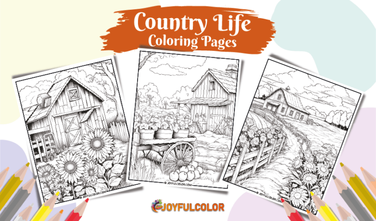 Country Life Coloring Pages