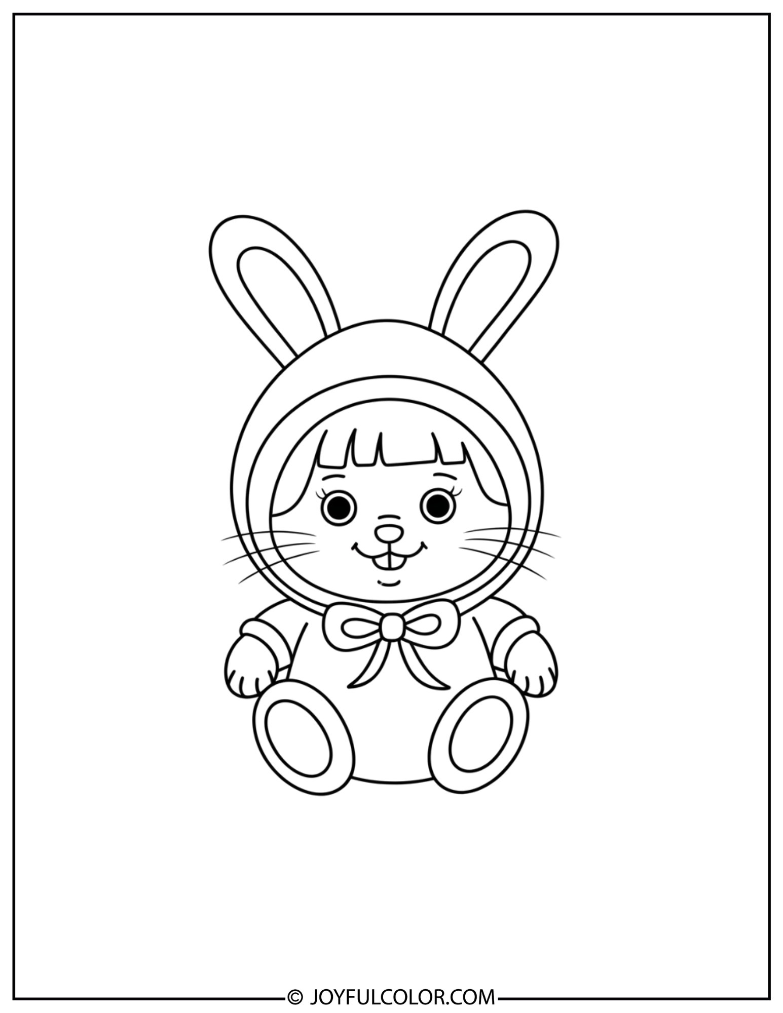 Cute My Melody Smile Coloring Page