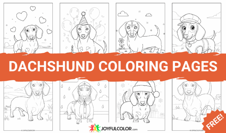 45+ Dachshund Coloring Pages – FREE Printable Sheets for Dog Lovers!