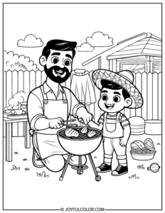 Happy Father's Day Coloring Pages for Kids - FREE PDF DOWNLOAD