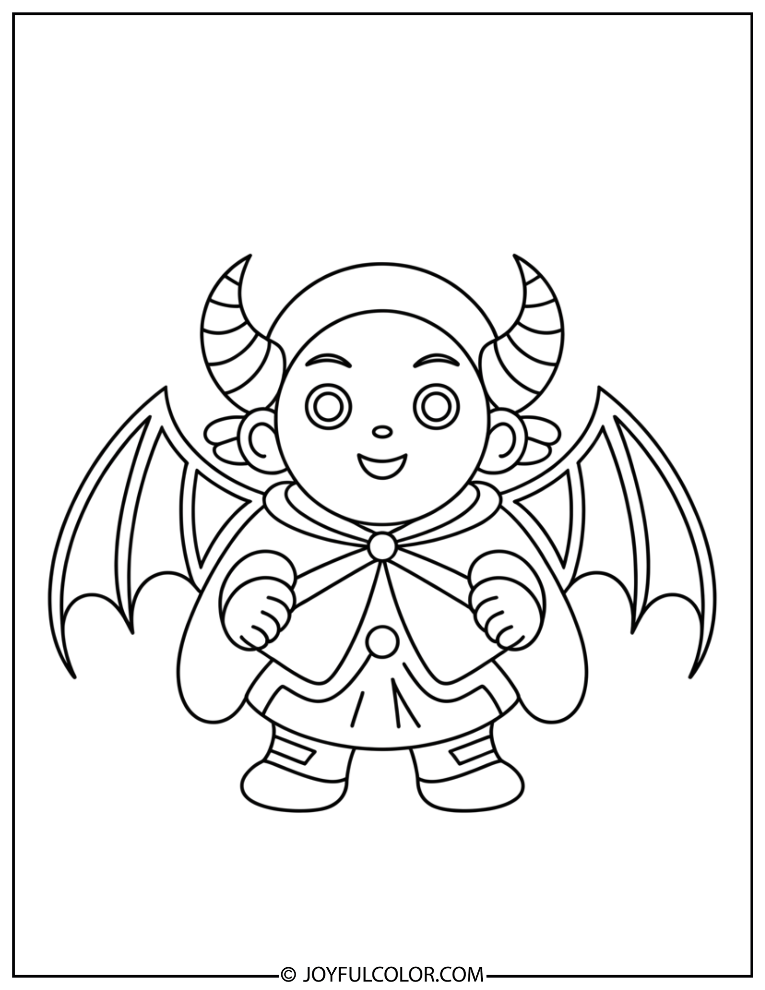 Dark Fantasy Idol Outfit Coloring Page
