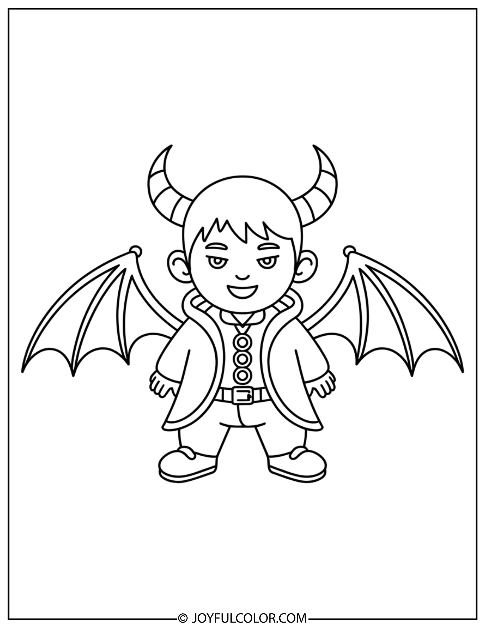 Dark Fantasy Idol Outfit Coloring Page