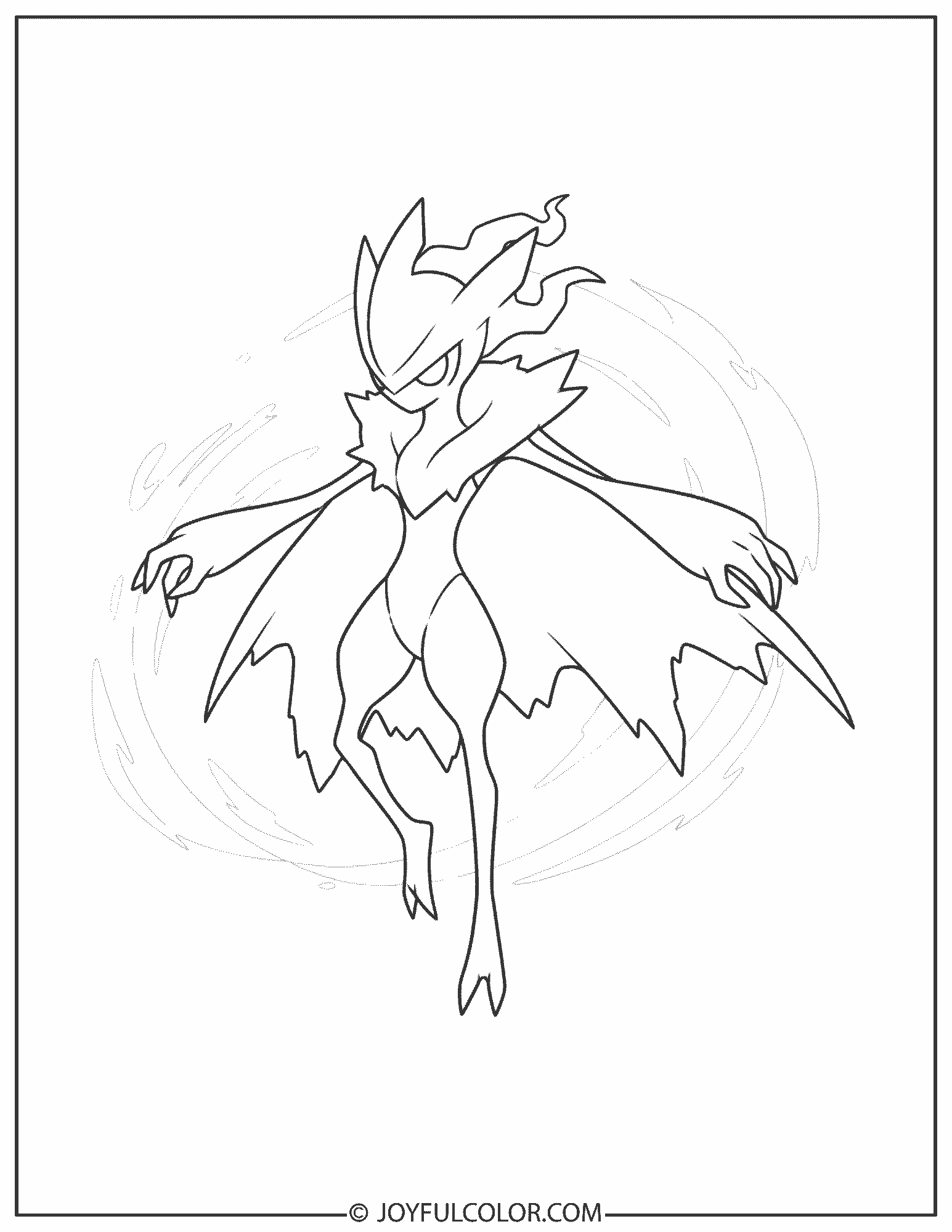 Darkrai Coloring Page 1