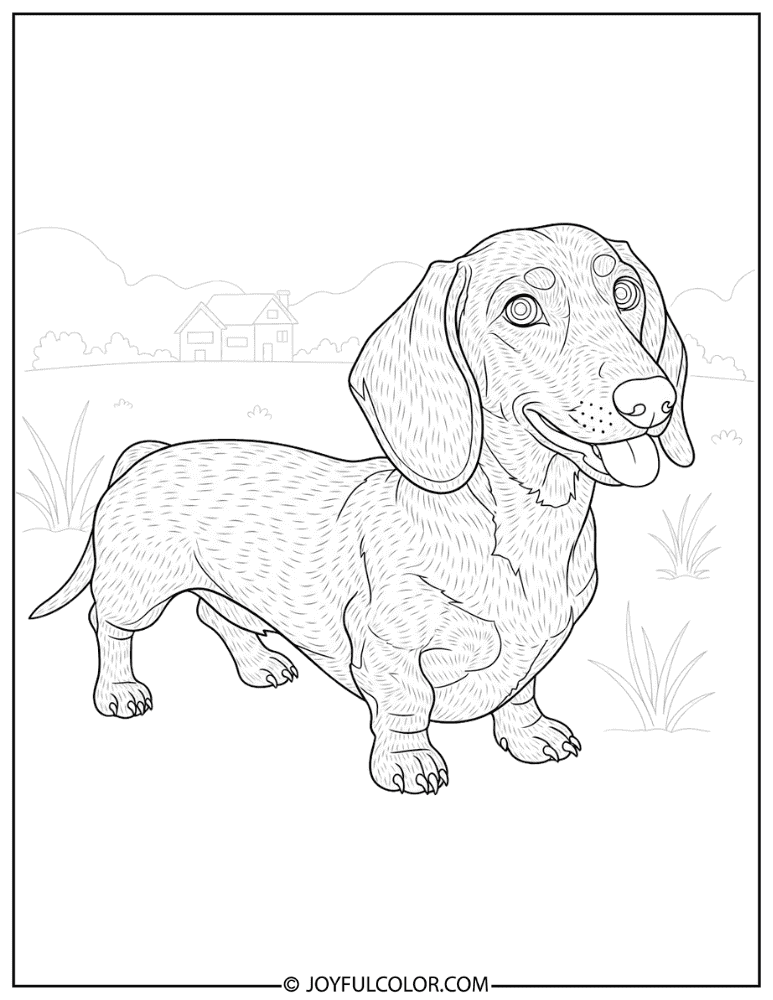 Detailed Fur Dachshund