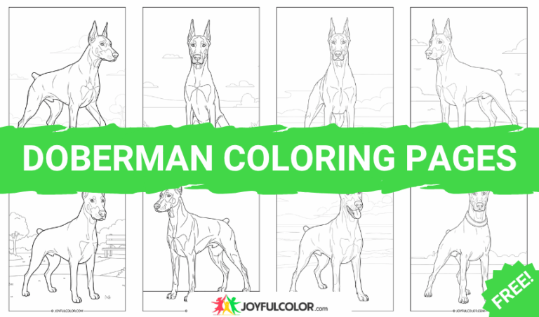 45+ Doberman Coloring Pages – FREE Printable Sheets for Dog Lovers!