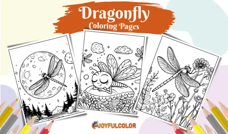 20 Printable Dragonfly Coloring Pages for FREE Download