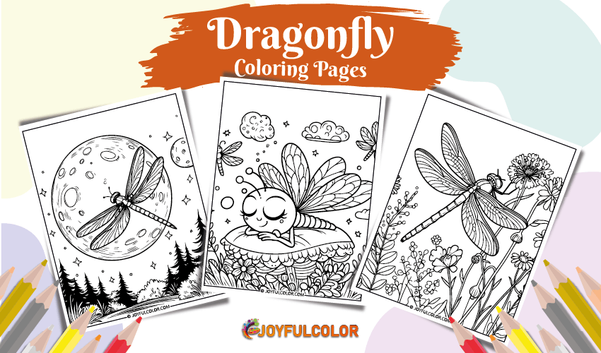 Dragonfly Coloring Pages