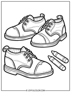 Printable Shoe Coloring Pages for All Ages (FREE Download)