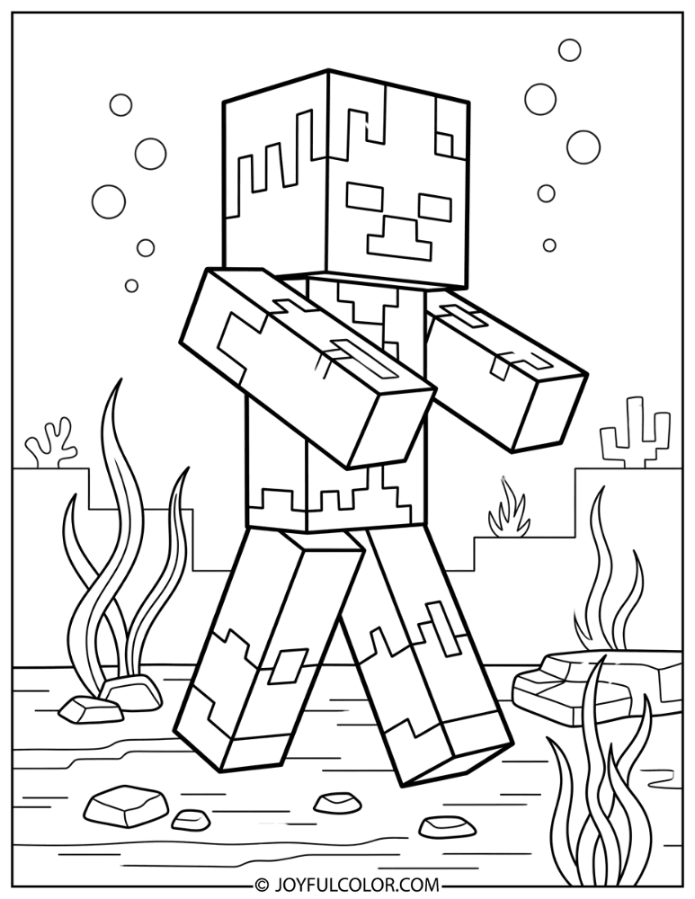 Drowned Walking on Ocean Floor