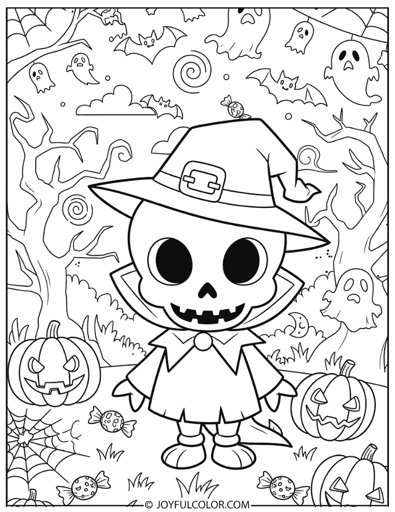 Duskull Halloween Coloring Page