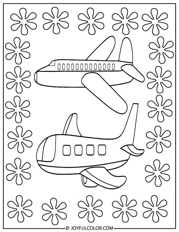 20 Airplane Coloring Pages (Free PDF Printable)