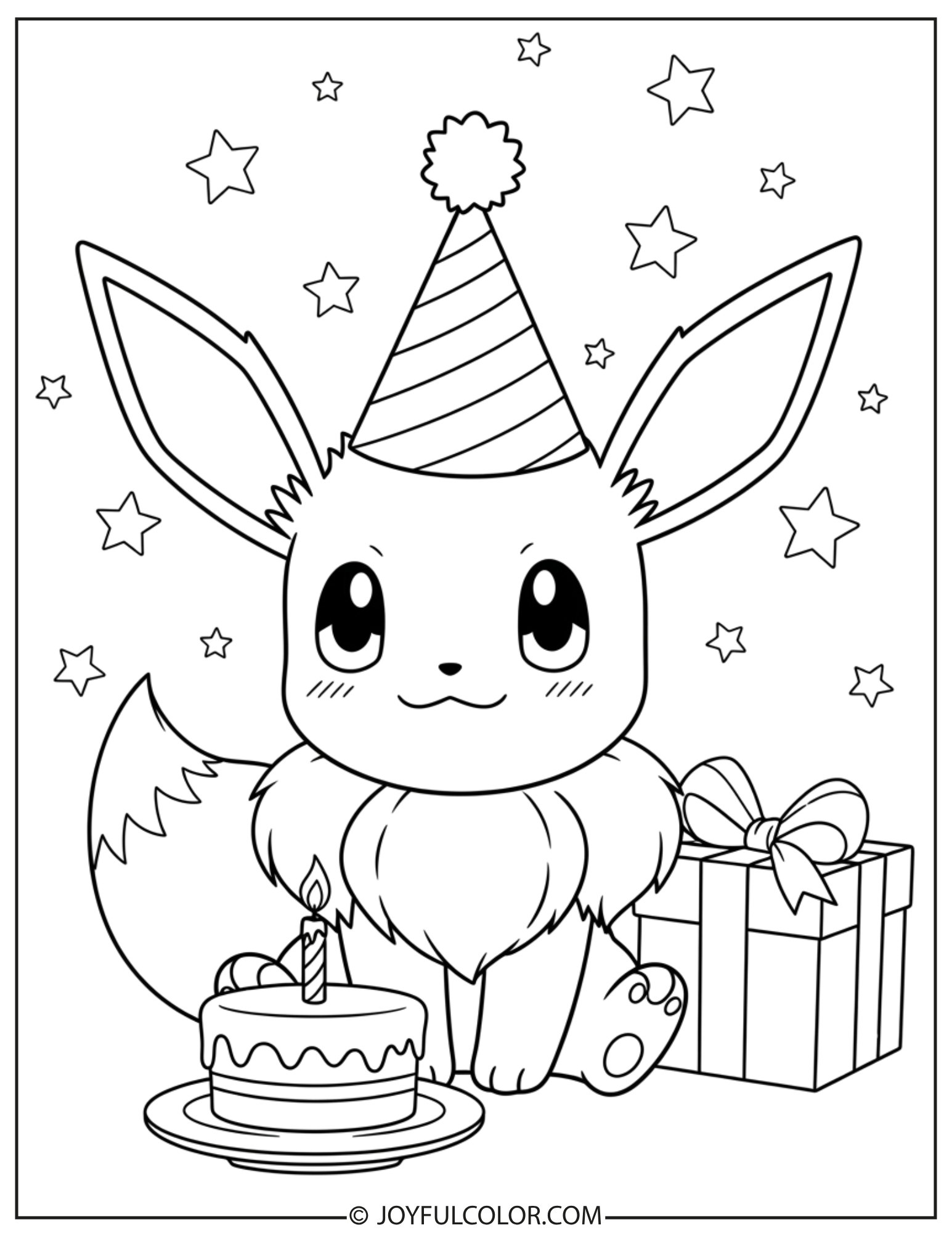 Eevee Coloring Pages 1
