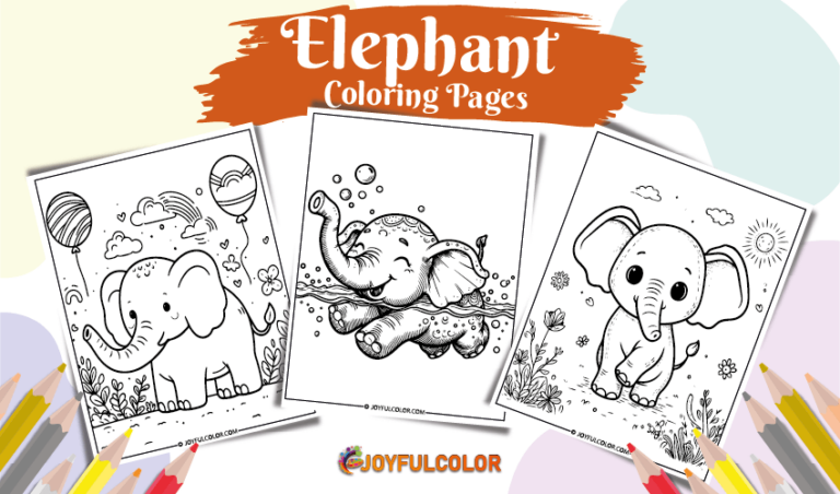 20 FREE Printable Elephant Coloring Pages ( FREE Download)