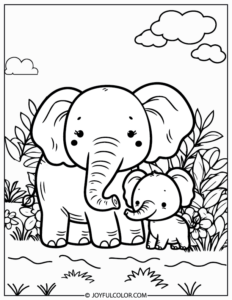 20 FREE Printable Elephant Coloring Pages ( FREE Download)