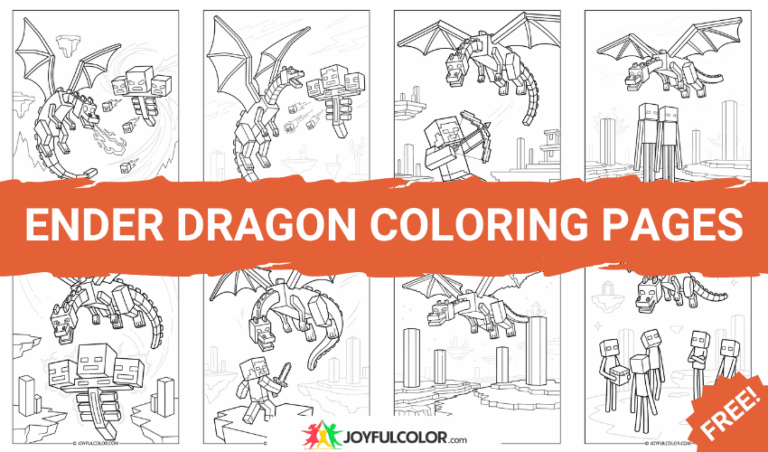 Ender Dragon Coloring Pages