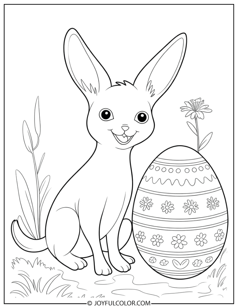 Espeon Easter Coloring Page