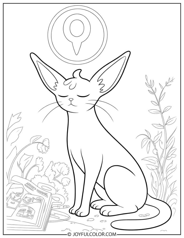 Espeon Future Sight Coloring Page