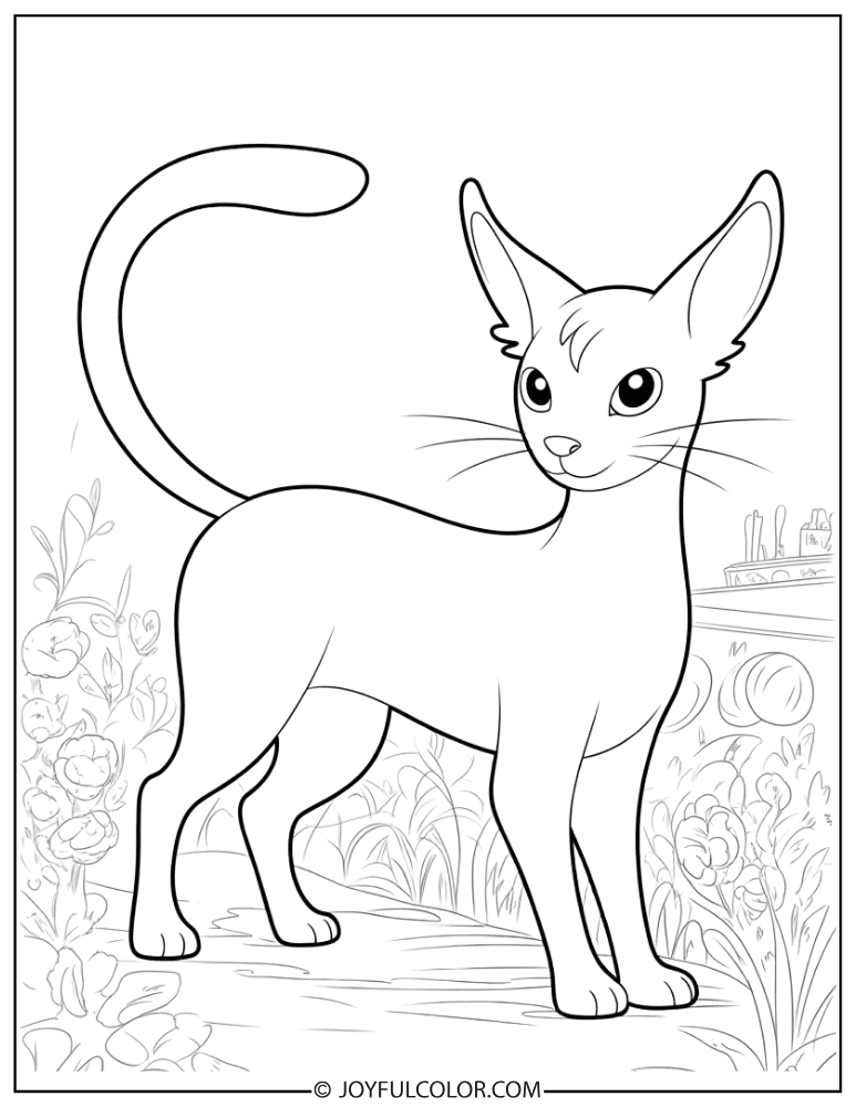Espeon Graceful Pose Coloring Page