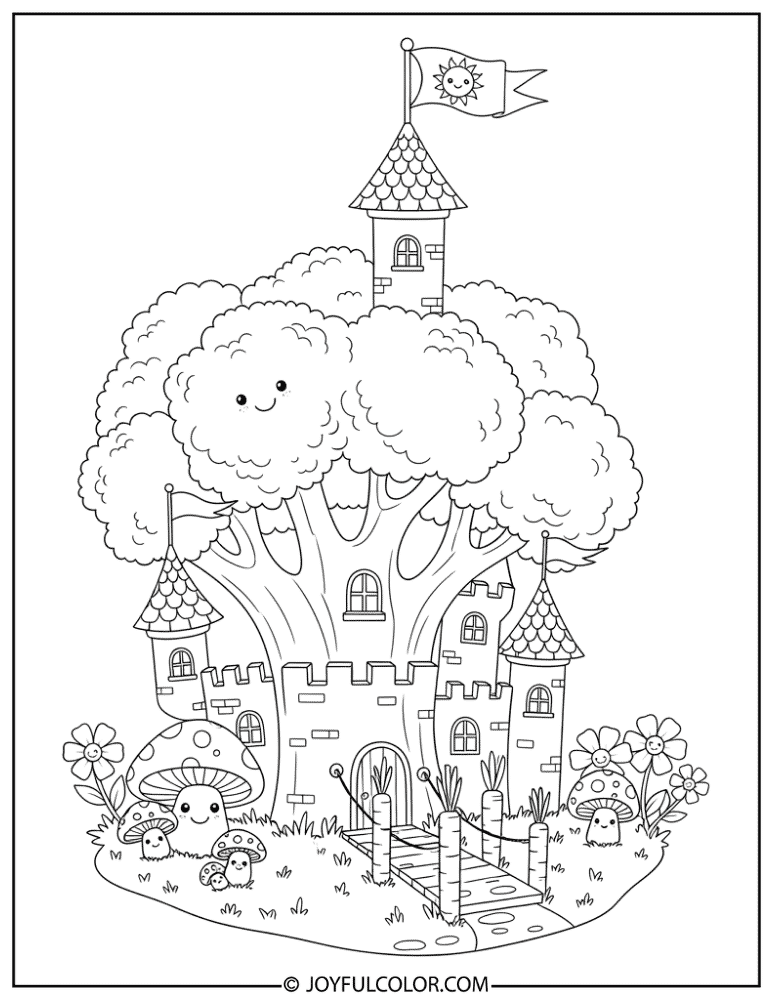 Fairy Tale Broccoli Coloring Page