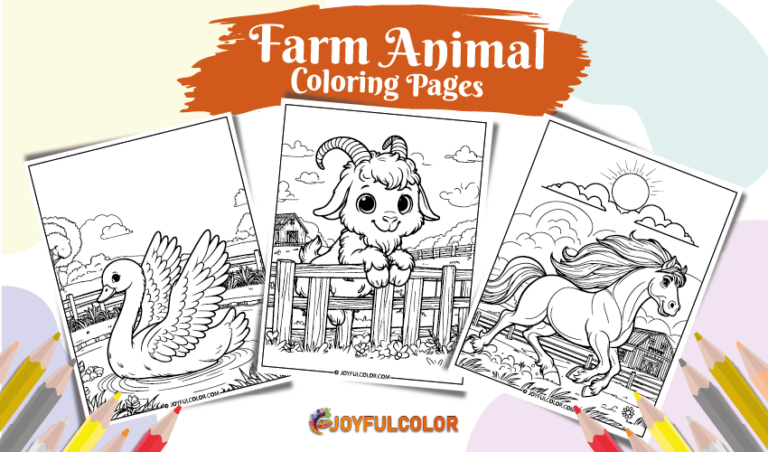 20 Free Printable Farm Animal Coloring Pages For Kids