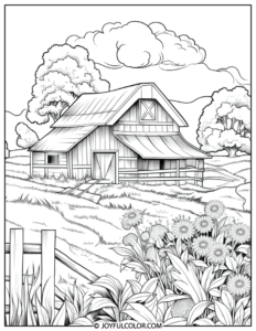 Country Farm Coloring Pages: Easy To Print & FREE Download!