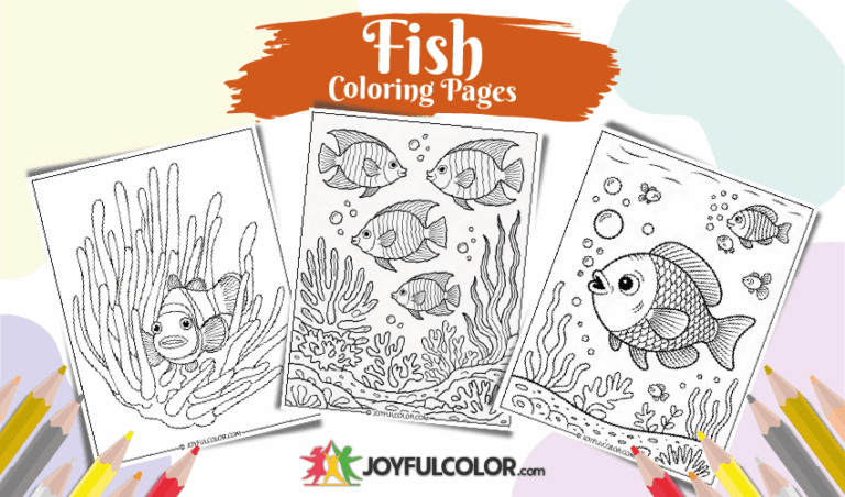 22 FREE Printable Fish Coloring Pages for Kids