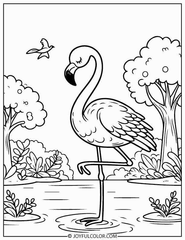 32 FREE Printable Flamingo Coloring Pages - Download & Enjoy!