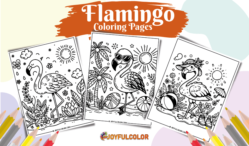Flamingo Coloring Pages
