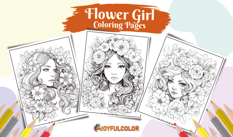 Flower Girl Coloring Pages