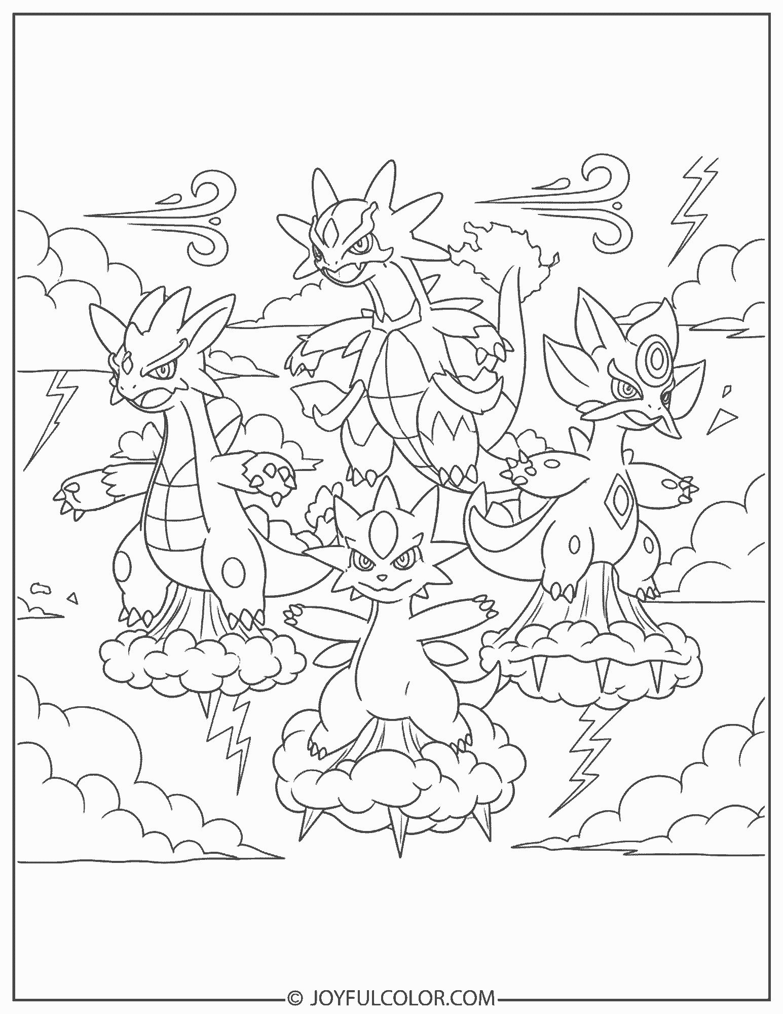 Forces of Nature Coloring Page