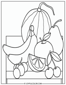 Fruit Coloring Pages Printable for Free Download