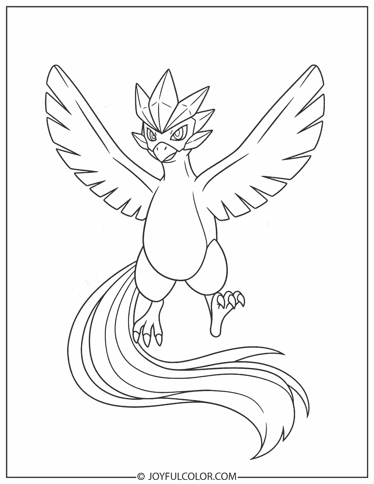 Galarian Articuno Coloring Page