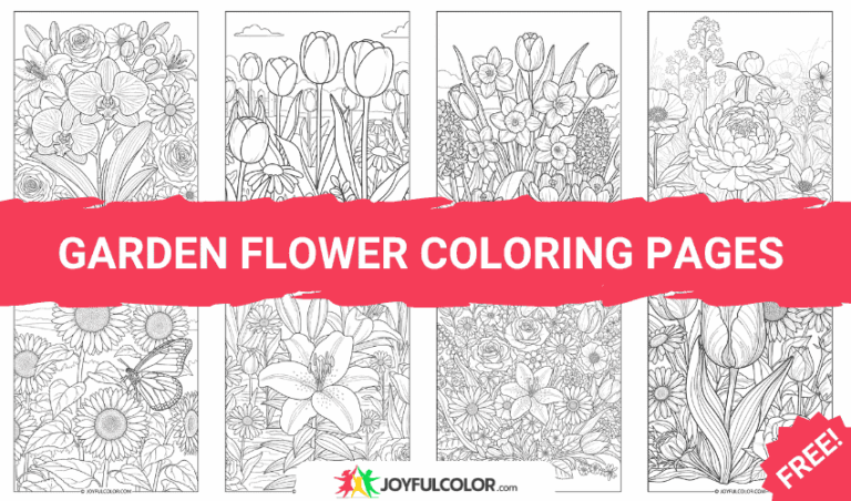 45+ Garden Flower Coloring Pages – FREE Printable Sheets for Nature Lovers!