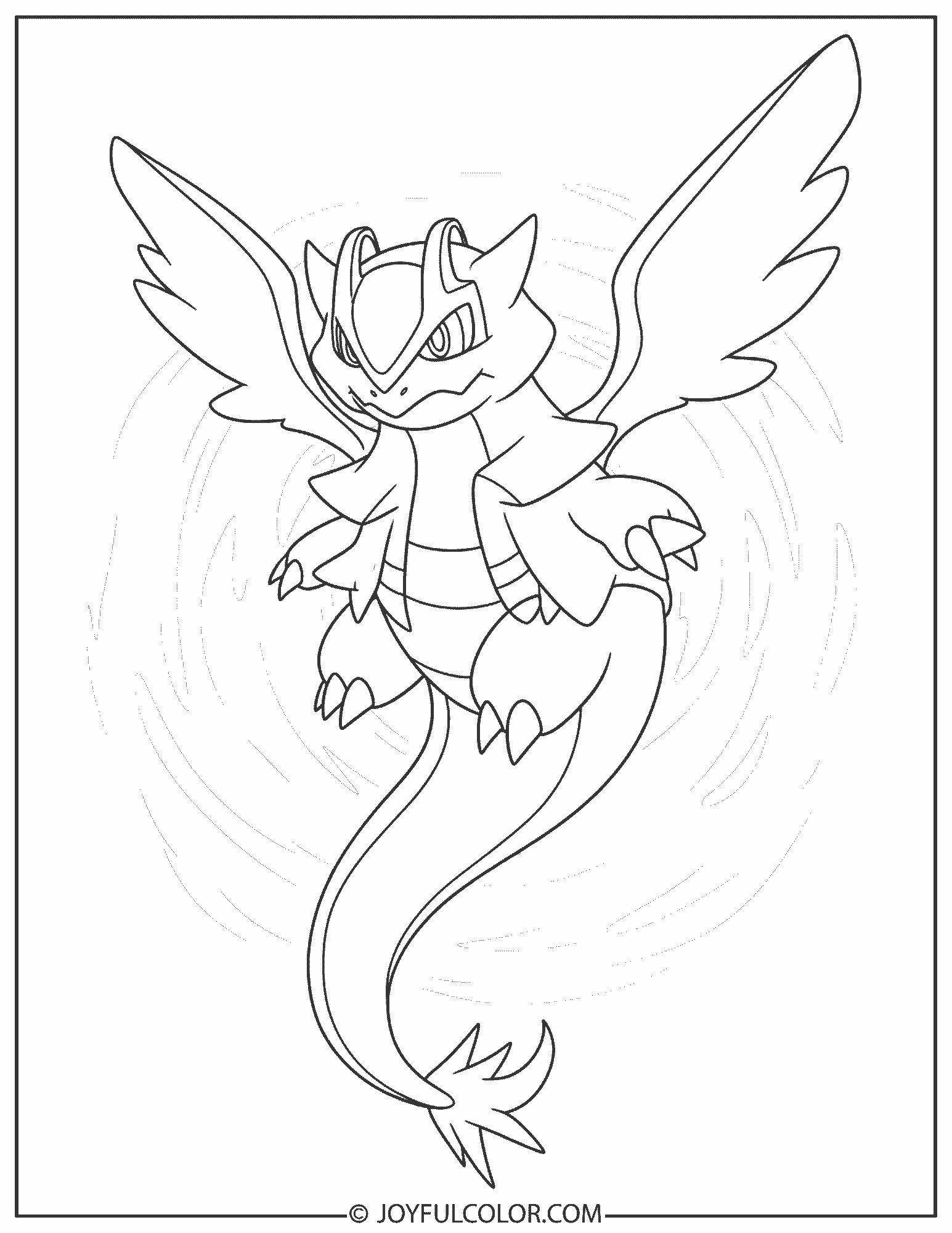 Giratina Origin Forme Coloring Page