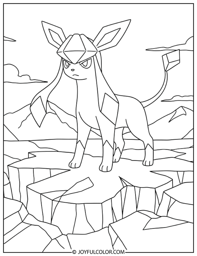Glaceon Battle Pose