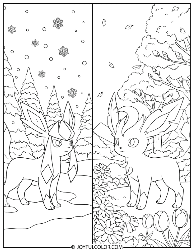 Glaceon Leafeon Seasons