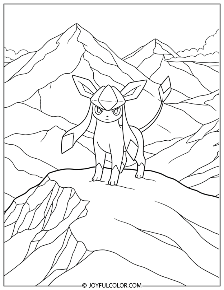 Glaceon Snowy Mountain