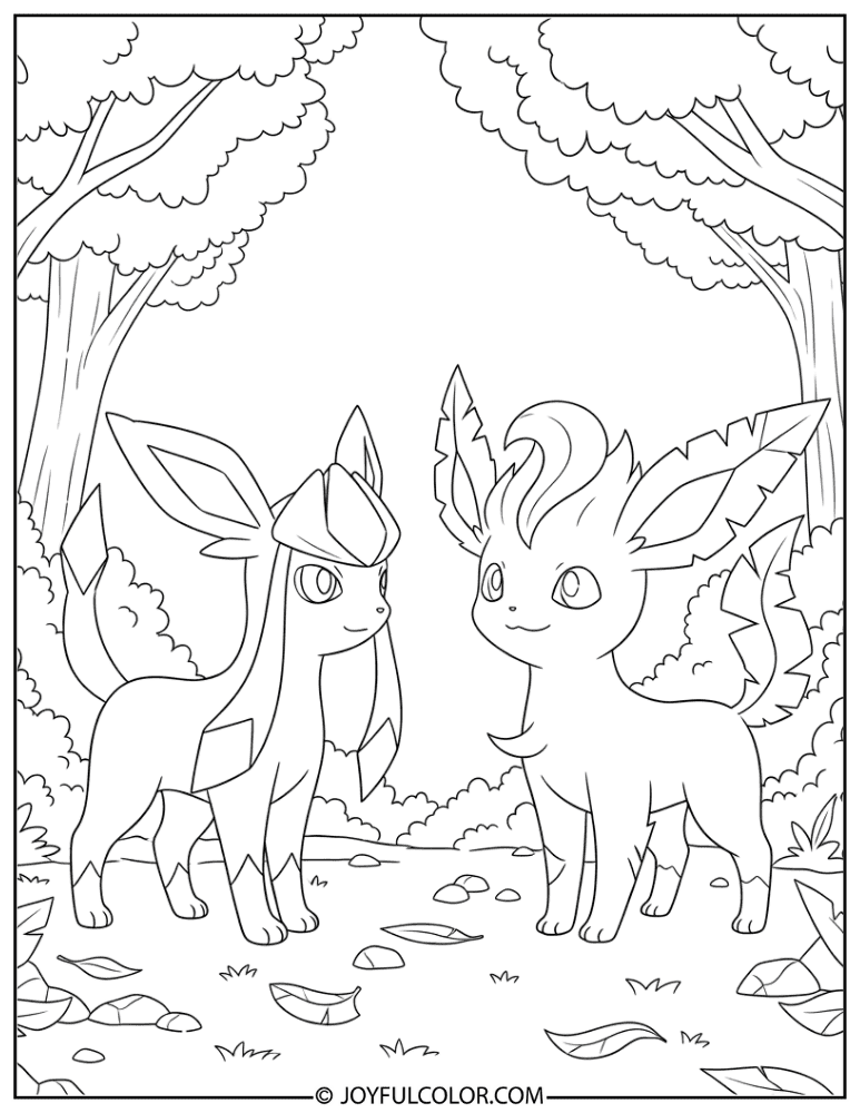 Glaceon and Leafeon