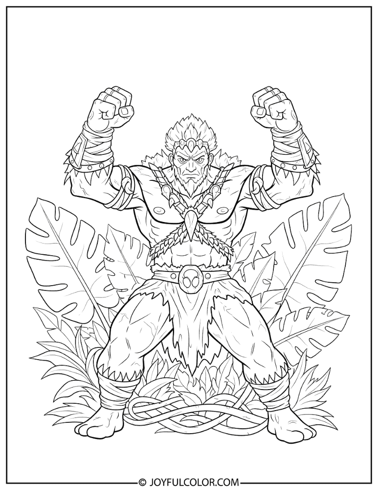 Gnarly Knuckles Coloring Page