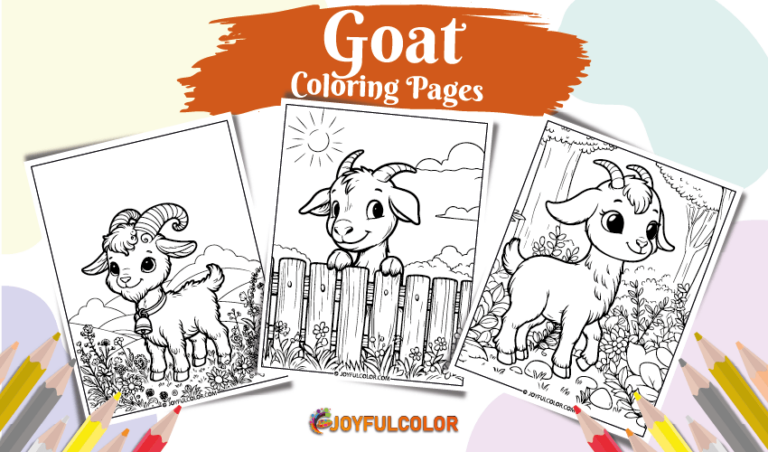 20 Goat Coloring Pages Printable for Free Download