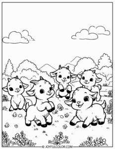 20 Goat Coloring Pages Printable for Free Download