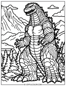 20+ Godzilla Coloring Pages You'll Love - FREE & Printable