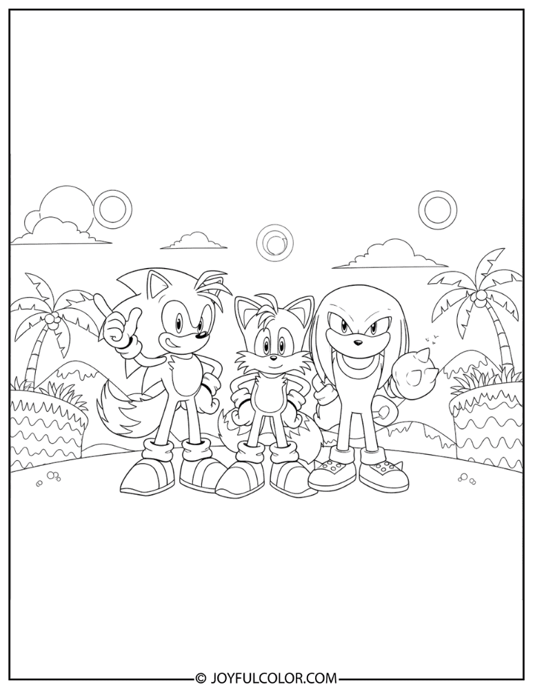 Green Hill Team Coloring Page