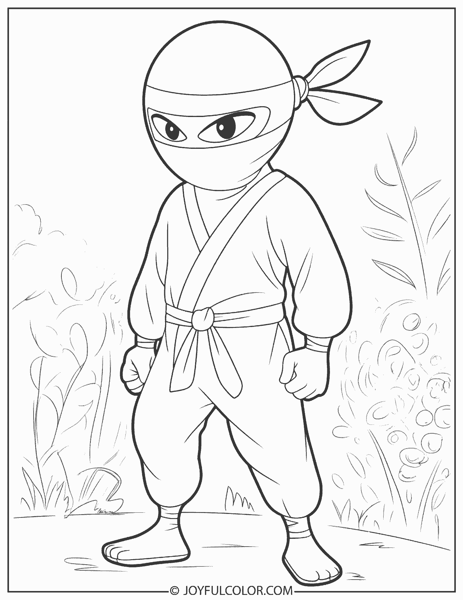 Greninja Coloring Page
