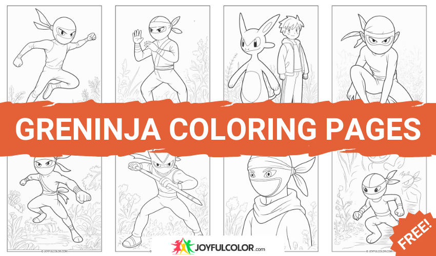 Greninja Coloring Pages